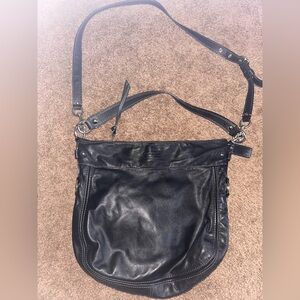 Vintage Coach F14706 Zoe Hobo Shoulder Bag Handbag Black Leather EUC Hangtag